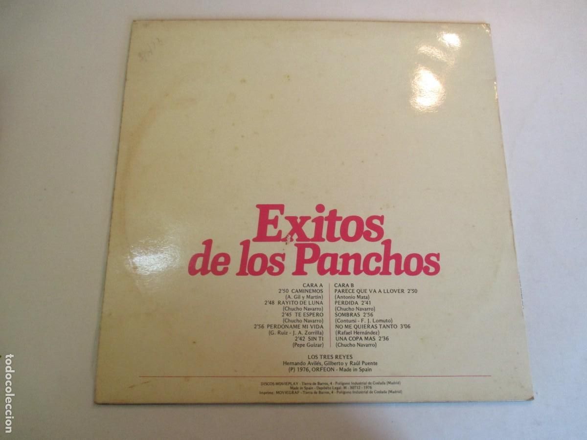 Discos de vinilo: LOS TRES REYES &Eacute;xitos de Los Panchos Z141 - Foto 2