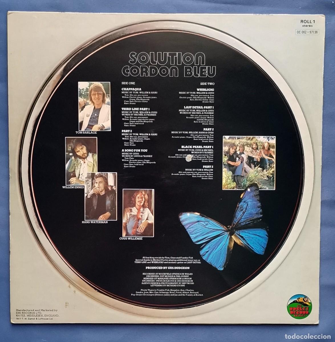 Discos de vinilo: Solution &lrm;&ndash; Cordon Bleu LP UK 1975 Jazz, Rock - Foto 2