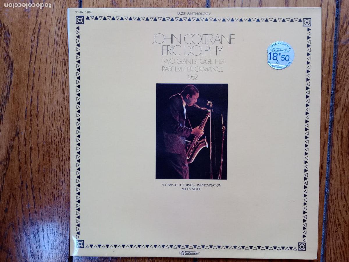 Discos de vinilo: John Coltrane - Eric Dolphy - two giants together / rare live performance 1962 - Foto 1