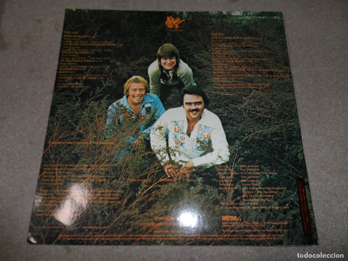 Discos de vinilo: THE SANDPIPERS - OVERDUE (SPAIN 1978) - Foto 2