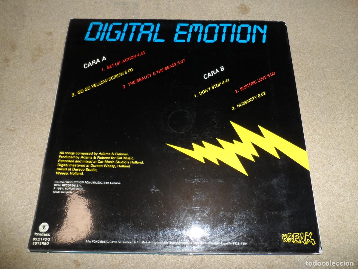 Discos de vinilo: DIGITAL EMOTION - Digital Emotion (SPAIN 1984) - Foto 2