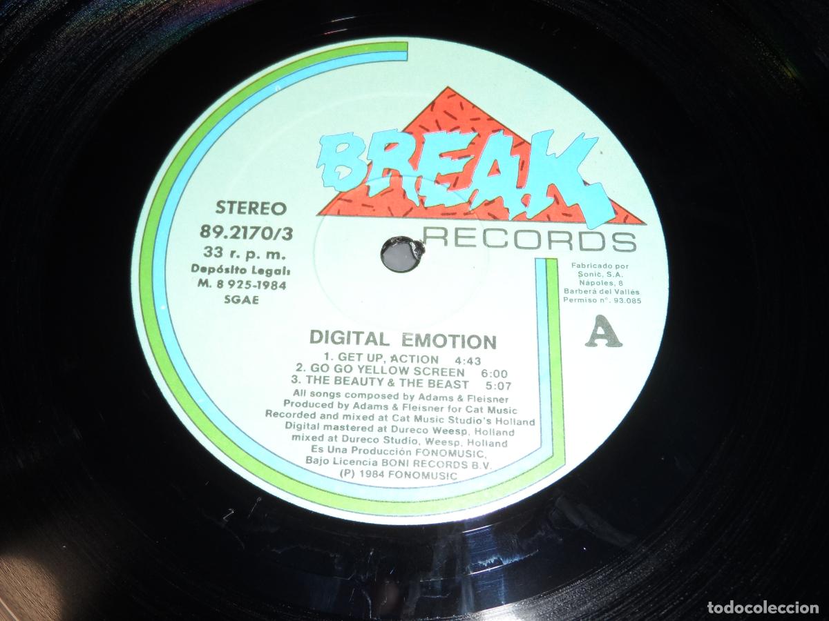 Discos de vinilo: DIGITAL EMOTION - Digital Emotion (SPAIN 1984) - Foto 3