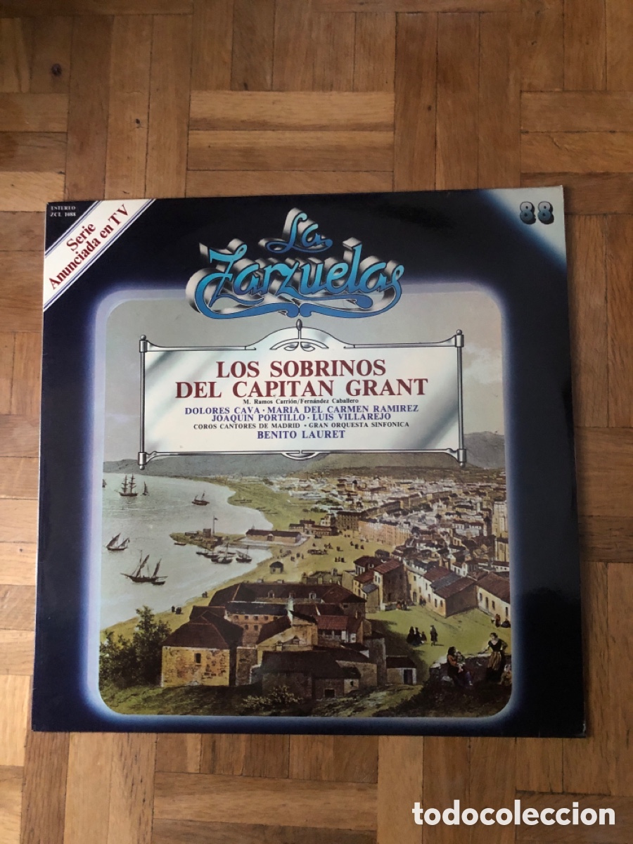 Discos de vinilo: Zarzuela Los sobrinos del Capit&aacute;n Grant. Benito Lauret. Num. 88 ASM