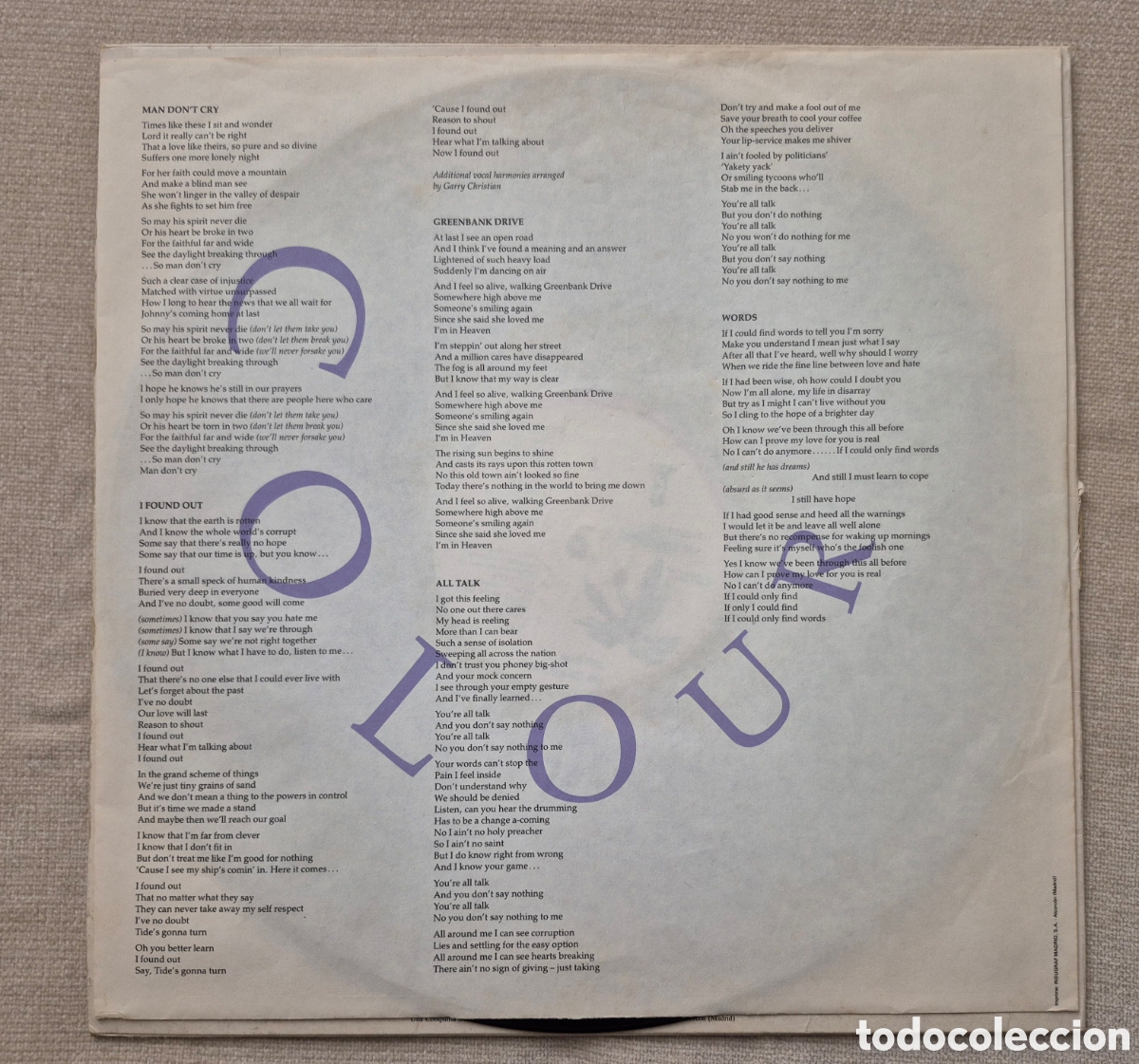 Discos de vinilo: Disco vinilo The Christians Colour - Foto 3