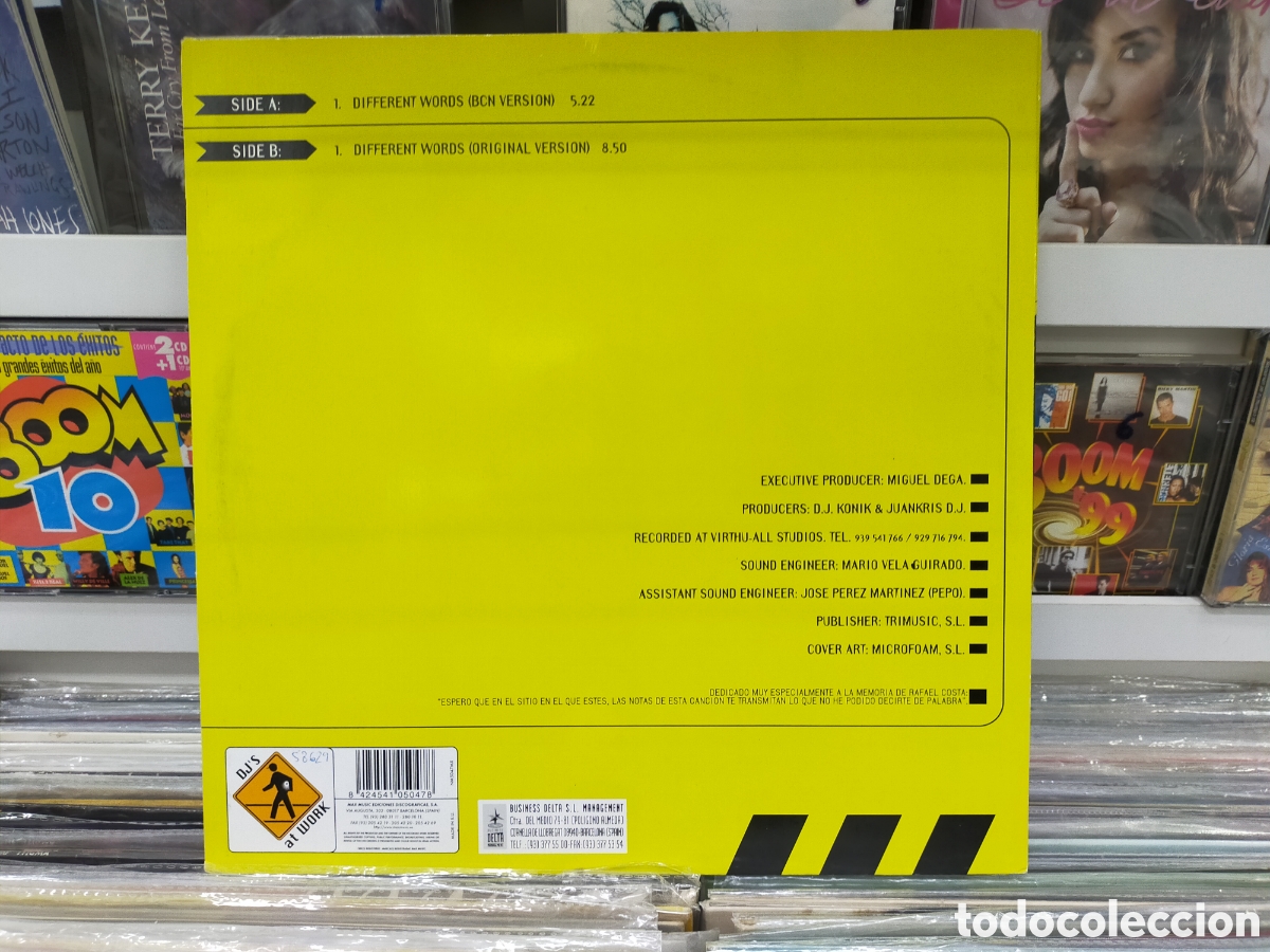 Discos de vinilo: Different elements maxi different words Espa&ntilde;a 1998 - Foto 2