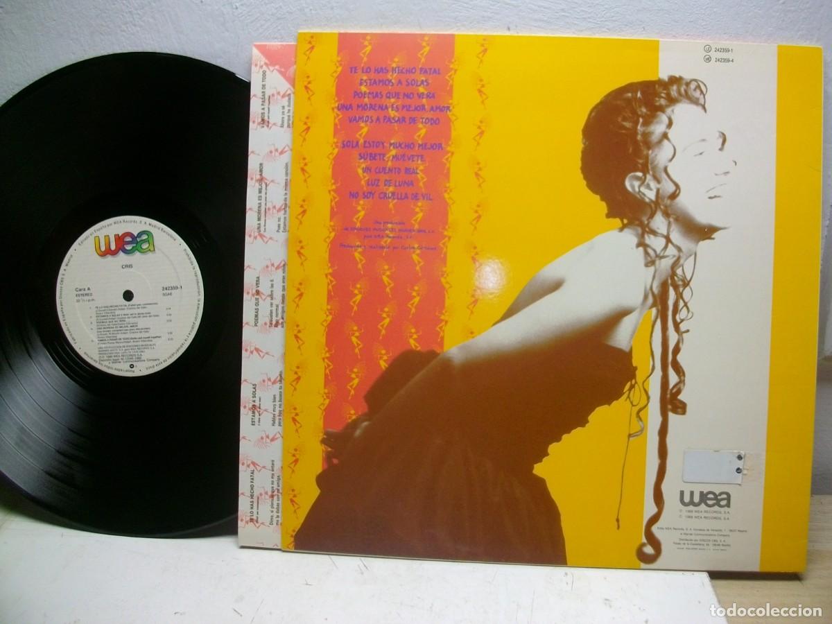 Discos de vinilo: Cris &ndash; Cris LP 1989 SPAIN - Foto 2