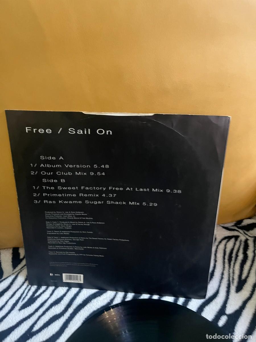 Discos de vinilo: Chant&eacute; Moore Free / Sail On - Foto 2