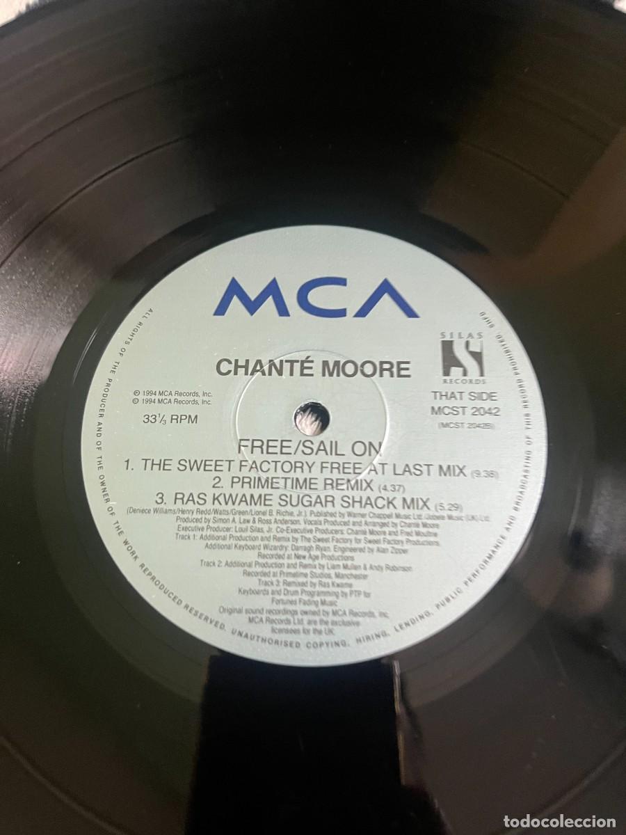 Discos de vinilo: Chant&eacute; Moore Free / Sail On - Foto 4