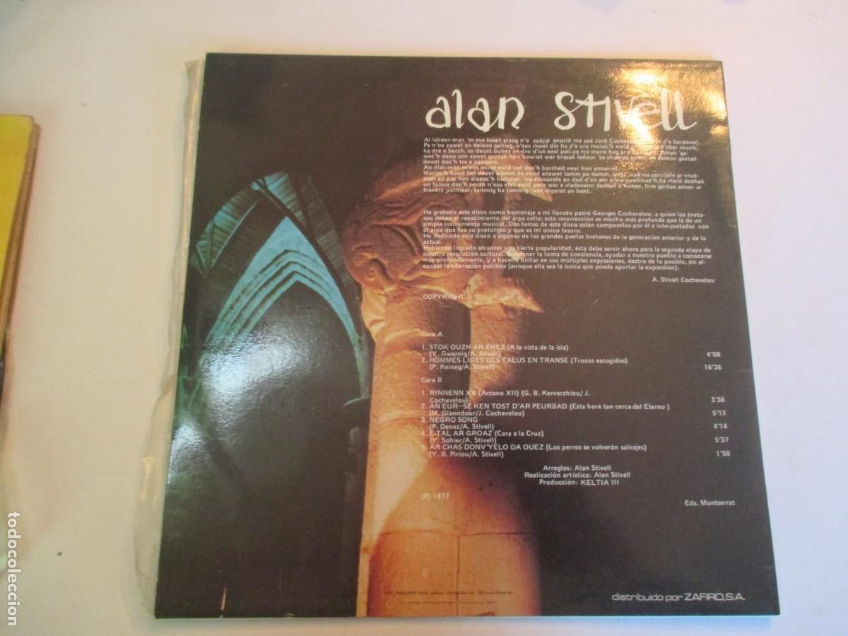 Discos de vinilo: ALAN STIVELL Hacia la isla Z168 - Foto 2