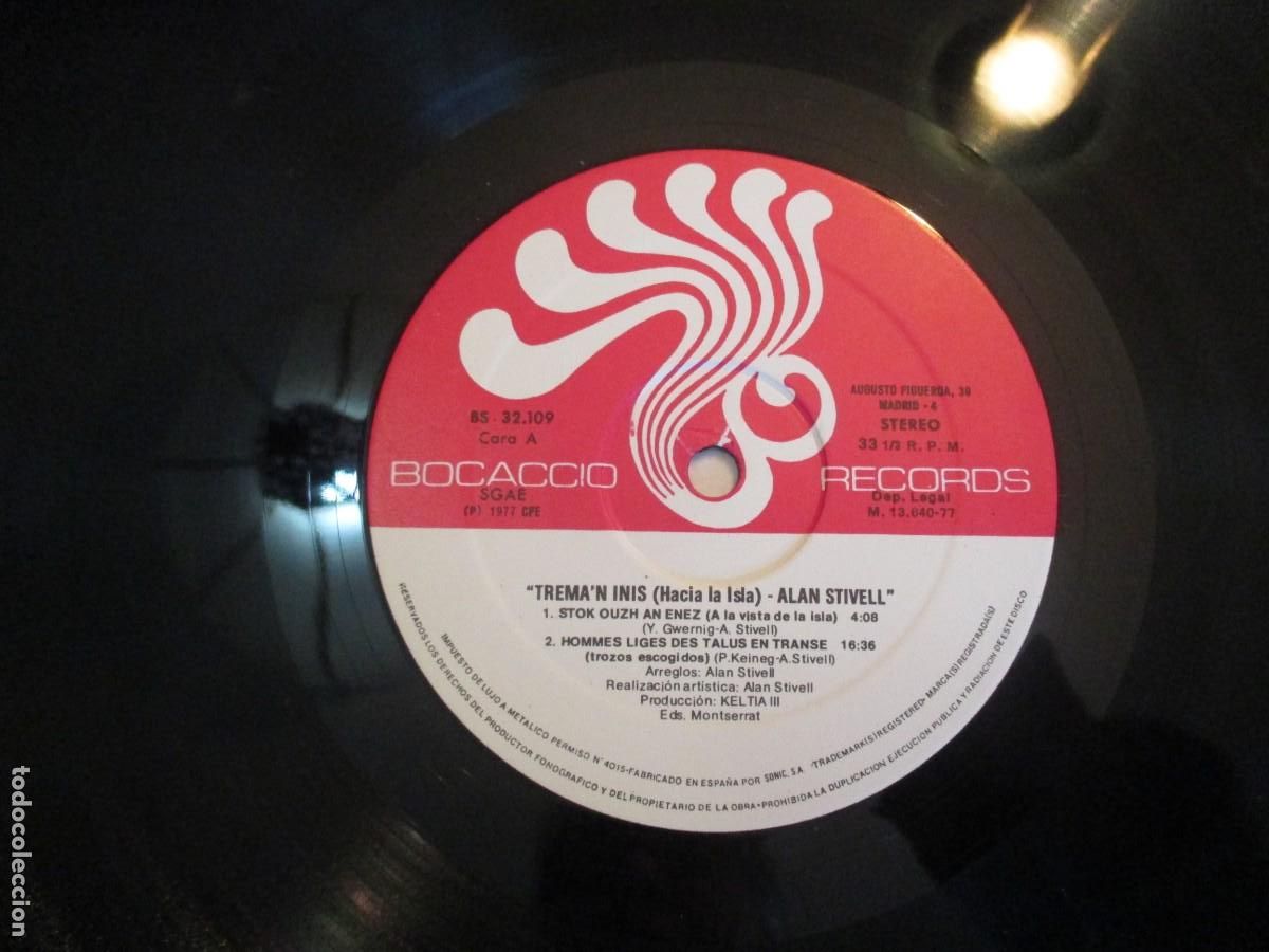 Discos de vinilo: ALAN STIVELL Hacia la isla Z168 - Foto 4