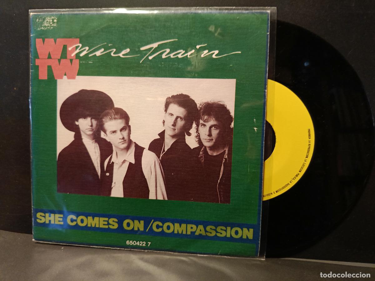 Discos de vinilo: WIRE TRAIN SHE COMES ON SINGLE SPAIN 1987 PDELUXE - Foto 1