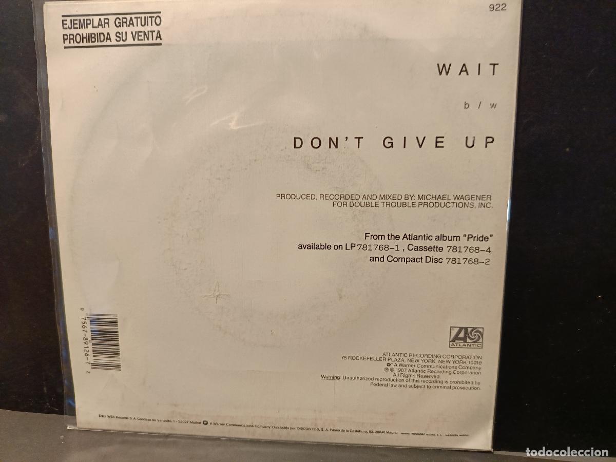 Discos de vinilo: WHITE LION WAIT SINGLE SPAIN 1975 PDELUXE - Foto 2