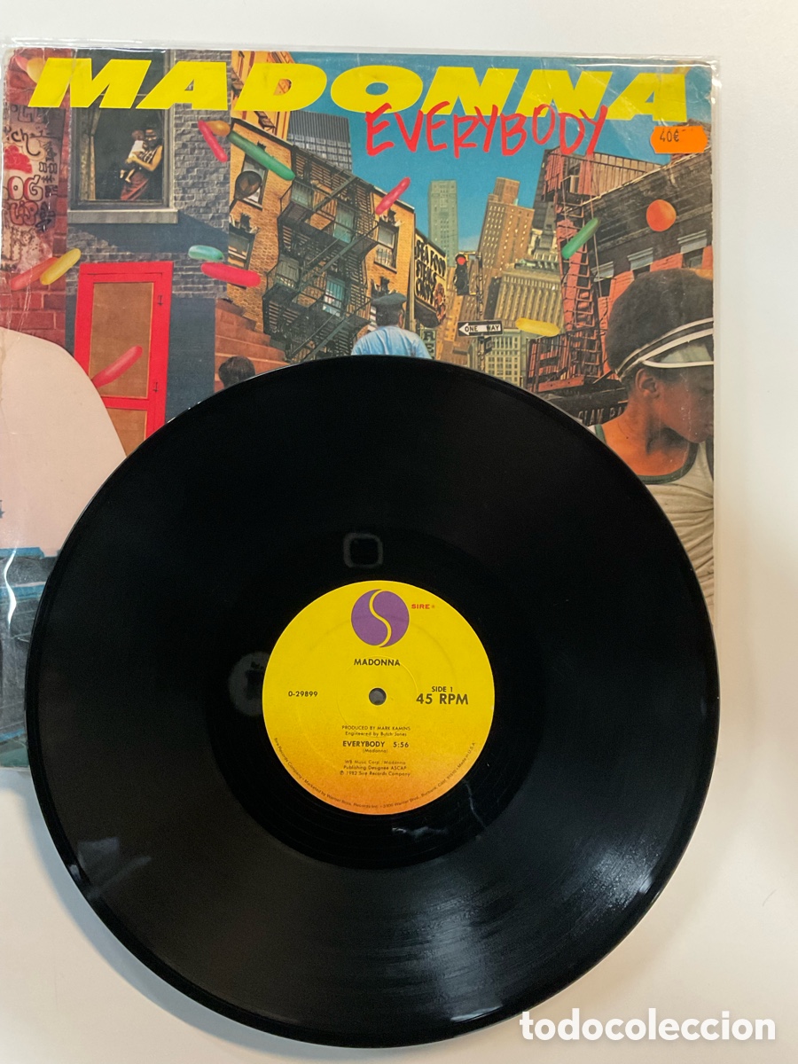 Discos de vinilo: MADONNA. Everybody. USA - Foto 3