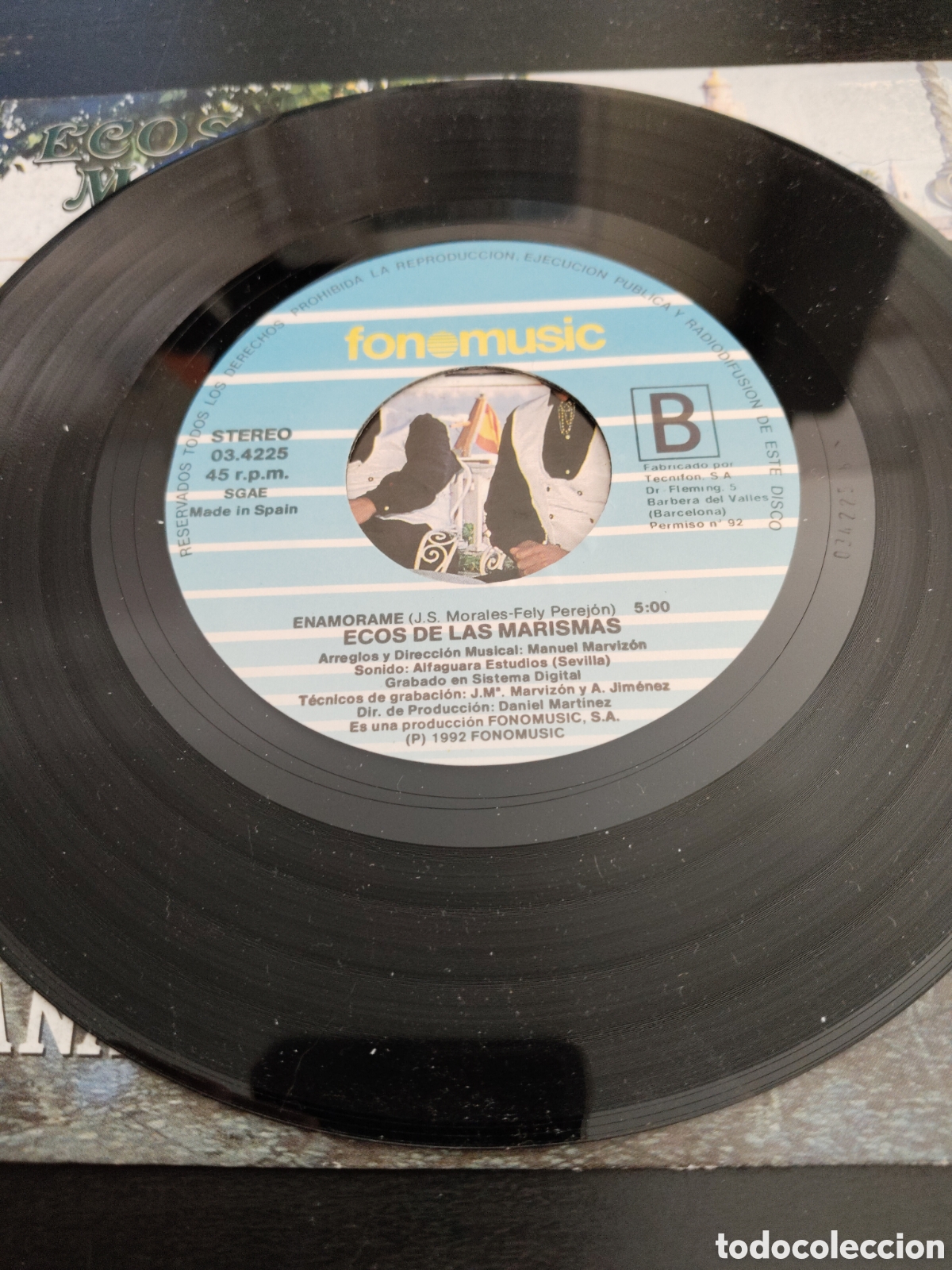Discos de vinilo: Ecos de las Marismas - &iexcl; Gitana gitana! Vinilo 7&rdquo; single 1992 Espa&ntilde;a - Foto 4