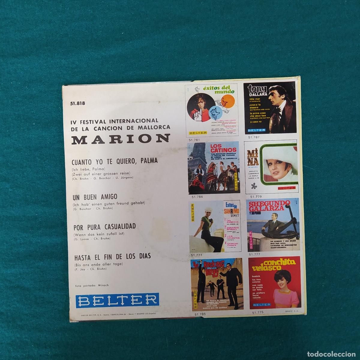Discos de vinilo: Marion &ndash; Cuanto Yo Te Quiero, Palma - Foto 2