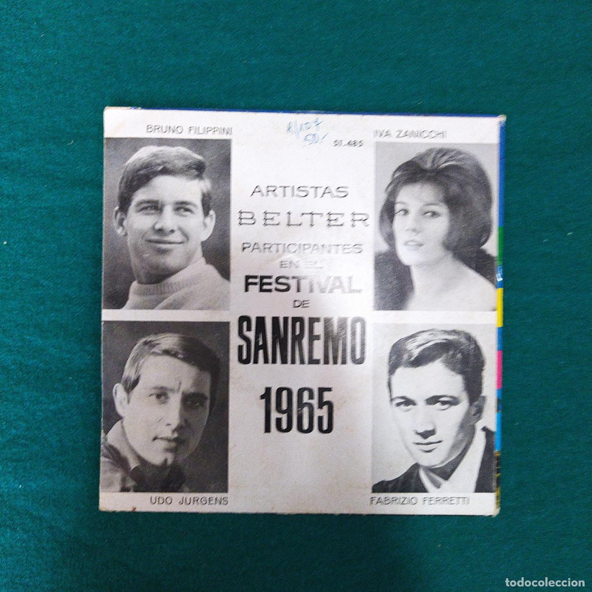 Discos de vinilo: San Remo 1965 7 SINGLE - Foto 2