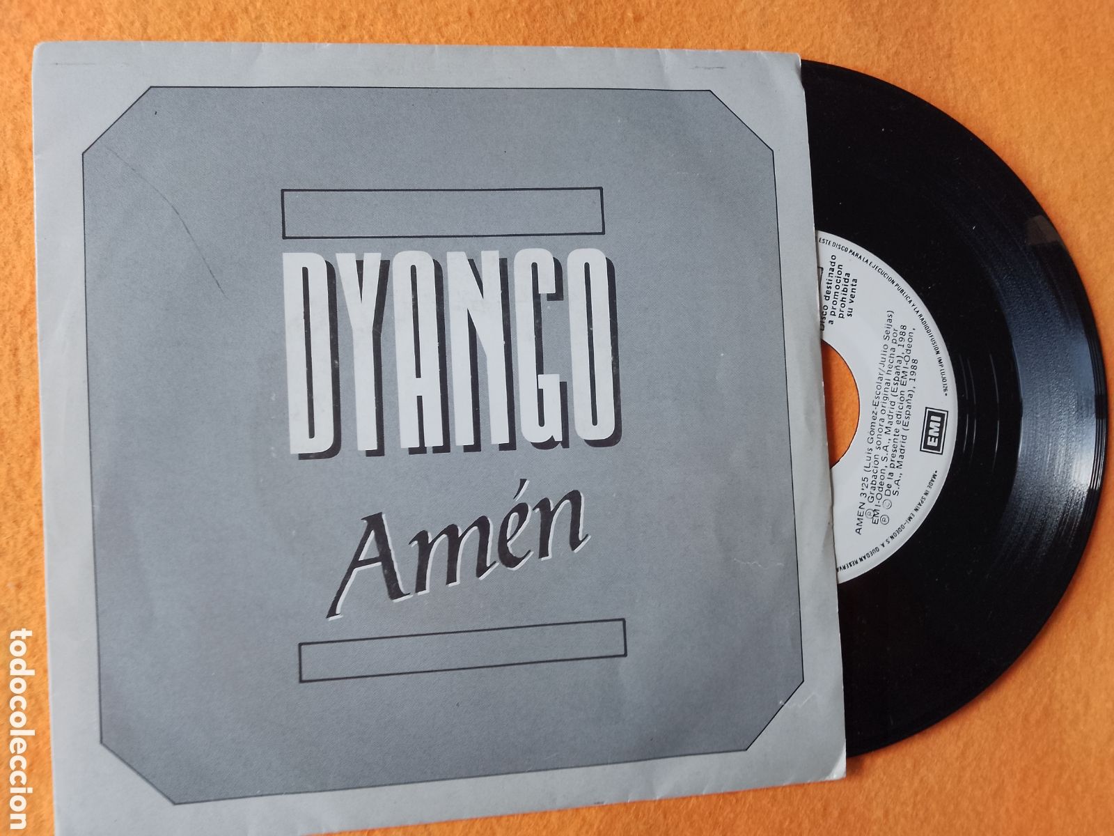 Discos de vinilo: DYANGO . LOTE 2 SINGLES . AMEN - MALA RACHA - Foto 4