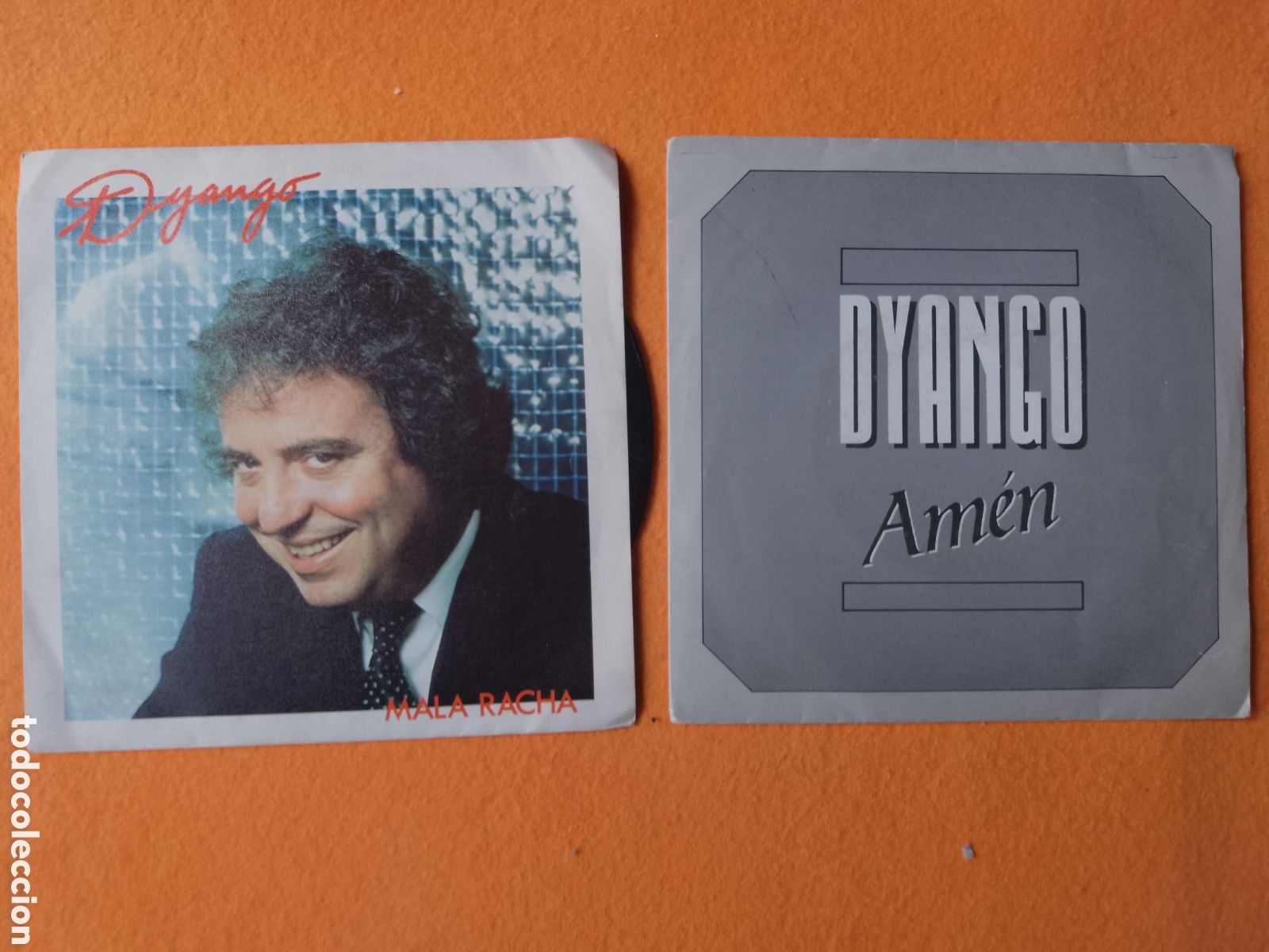 Discos de vinilo: DYANGO . LOTE 2 SINGLES . AMEN - MALA RACHA - Foto 1