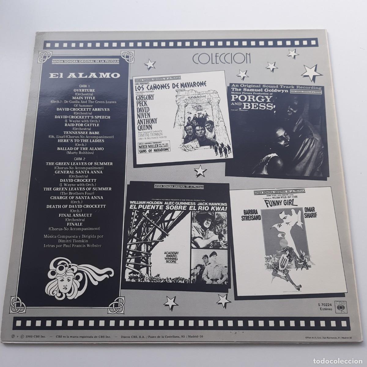Discos de vinilo: Dimitri Tiomkin, Paul Francis Webster (BSO) (LP) - Foto 2