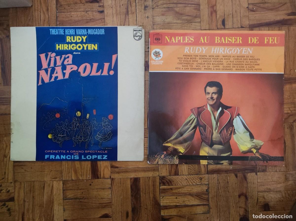 Discos de vinil: lote Rudy Hirigoyen 2lps Naples Au Baiser De Feu + Viva Napoli