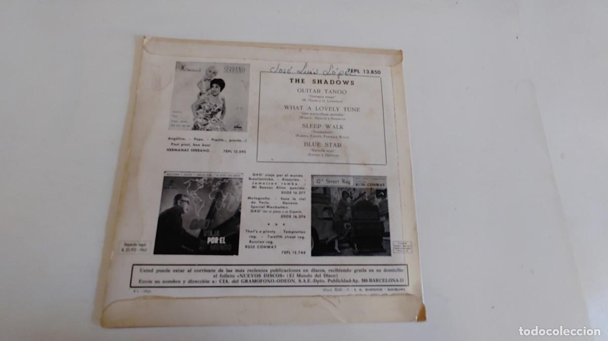 Discos de vinilo: THE SHADOWS-EP GUITAR TANGO +3 - Foto 2