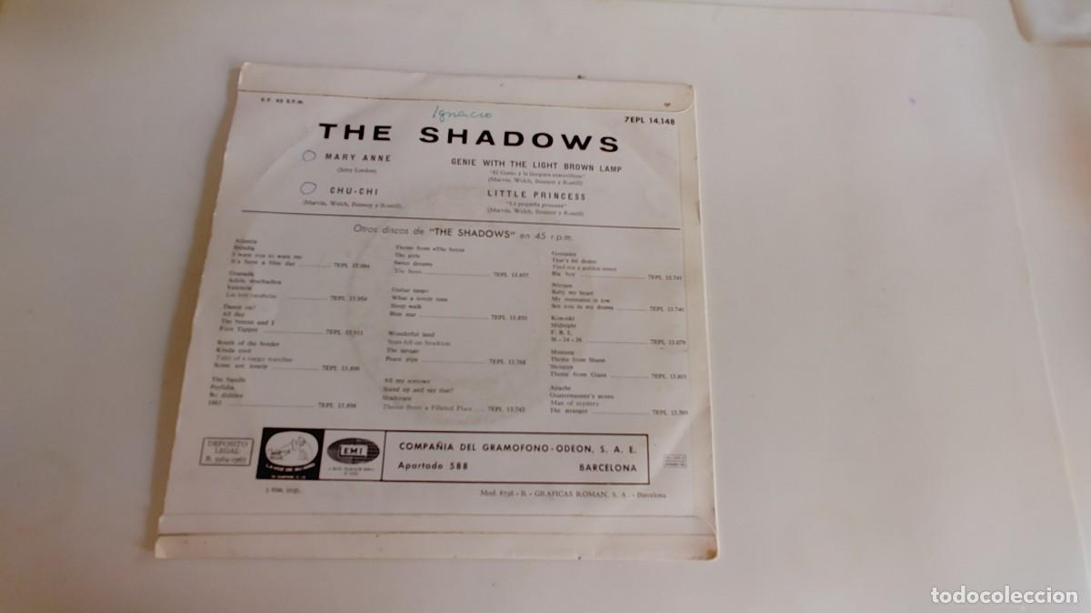 Discos de vinilo: THE SHADOWS-EP MARY ANNE +3 - Foto 2