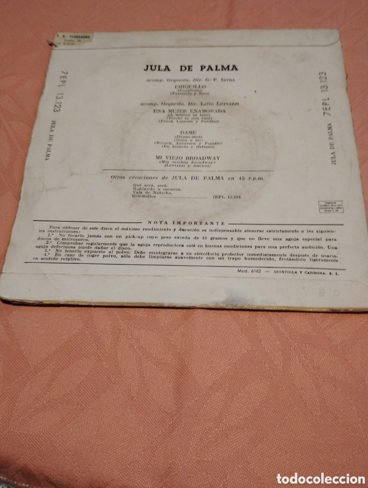 Discos de vinilo: Jula de Palma la voz de su amo - Foto 2