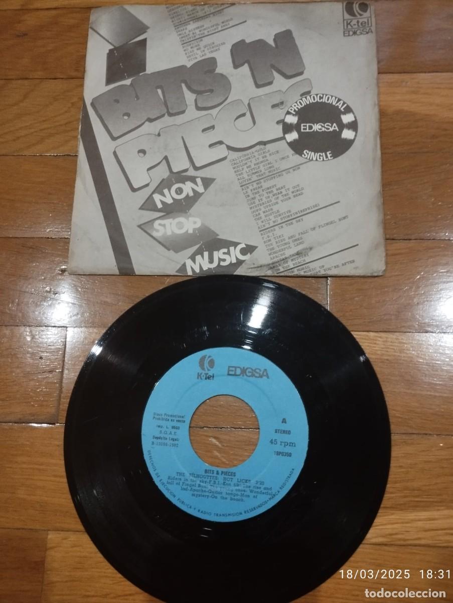 Disques de vinyle: SINGLE - BITS & BPIECES - THE SLIHOUETTES: HOT LICKS - 1982