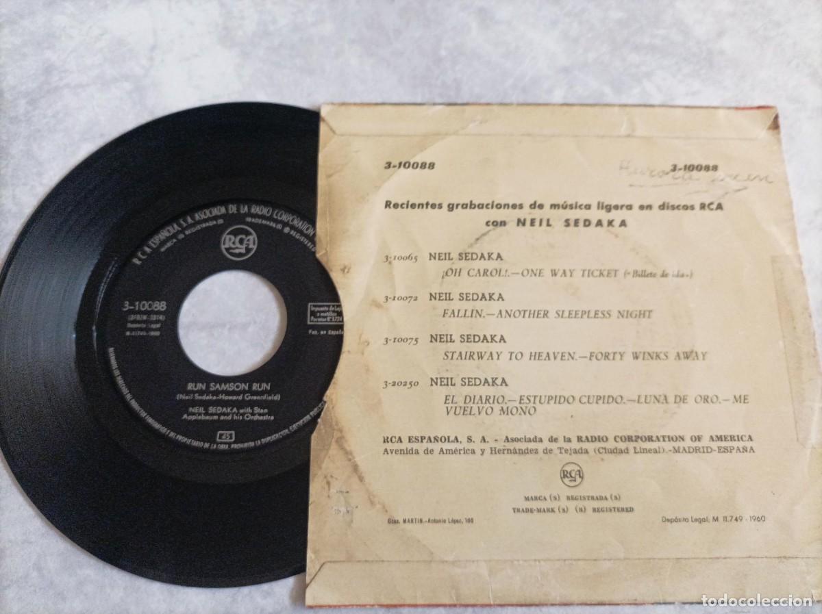 Discos de vinilo: Neil Sedaka single -leer- - Foto 2
