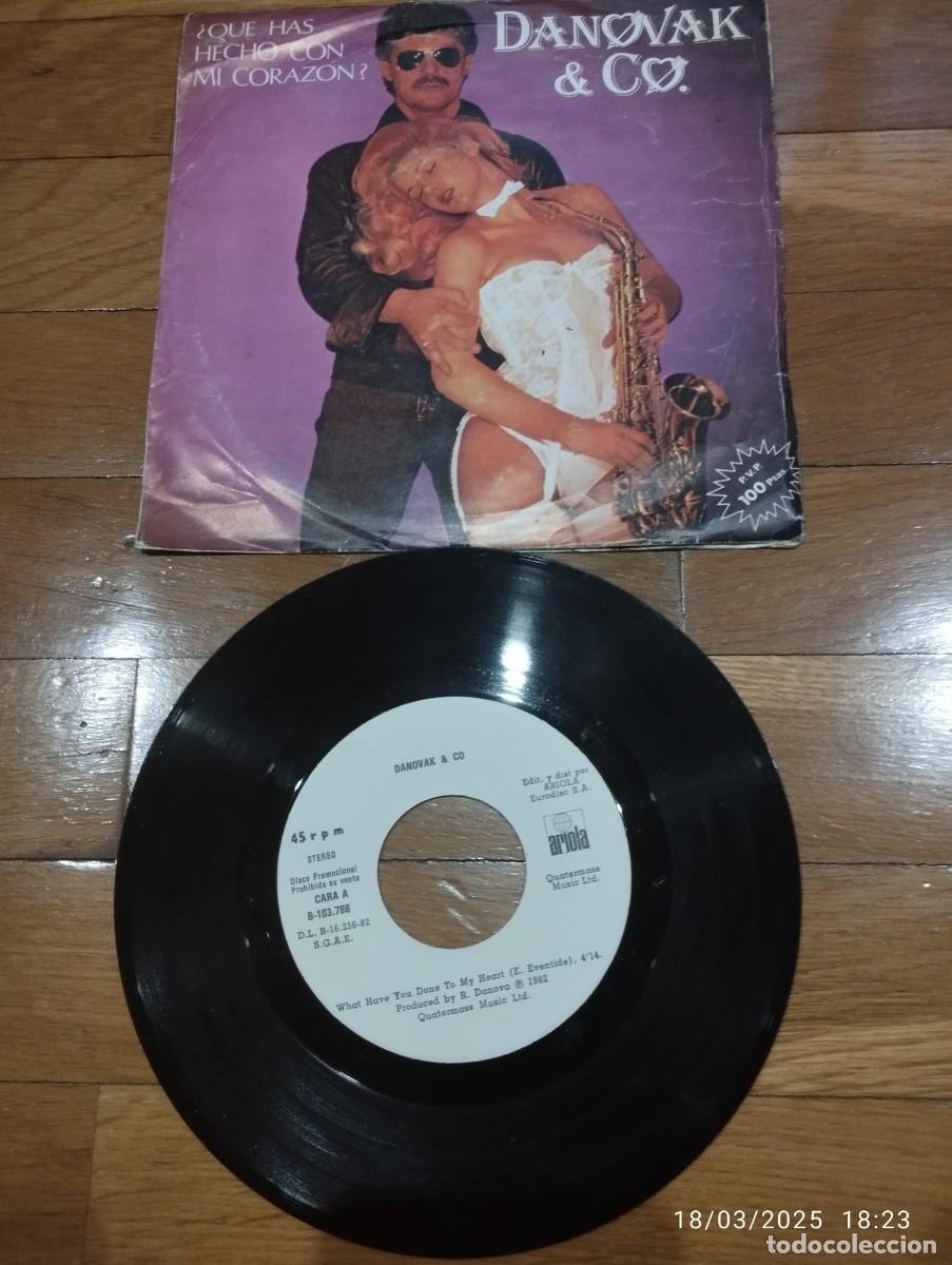 Disques de vinyle: SINGLE - DANOVAK & CO - QUE HAS HECHO CON MI CORAZON -1982