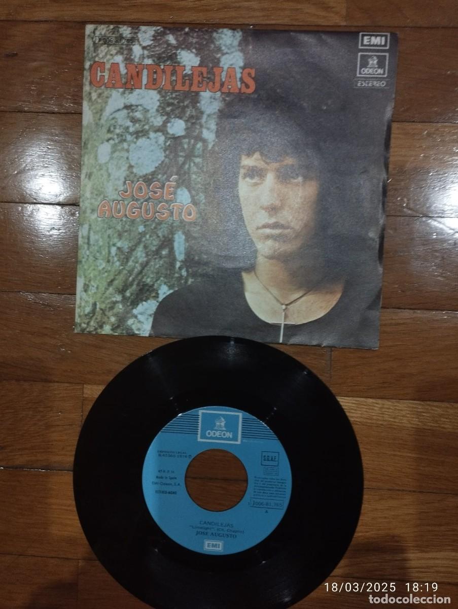 Discos de vinilo: SINGLE - JOSE AUGUSTO - CANDILEJAS - 1974 - Foto 1