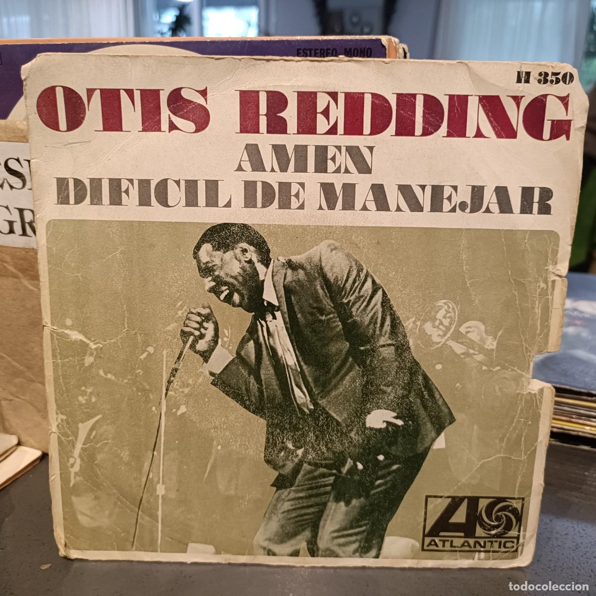Discos de vinilo: Otis Redding - Amen / Dif&iacute;cil de manejar - Single Atlantic 1968 - Foto 1