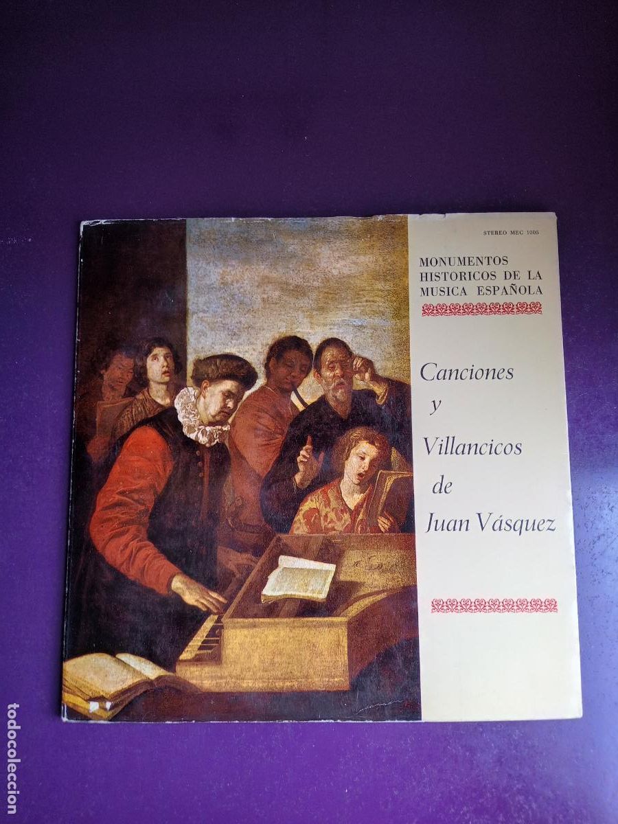 Discos de vinilo: CANCIONES Y VILLANCICOS DE JUAN VASQUEZ - LP + LIBRETO MINIST EDUCACION MEC CORO ALLELUIA GISPERT
