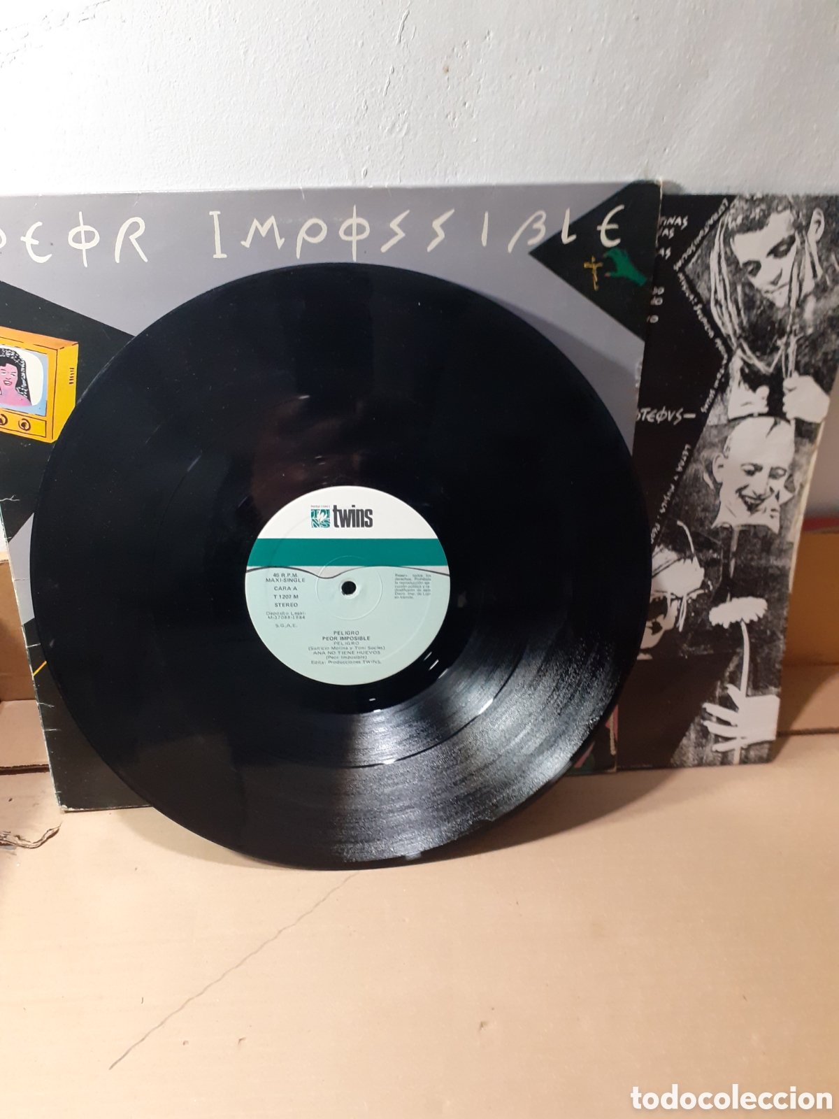 Discos de vinilo: Peor imposible. Peligro 1984. - Foto 3