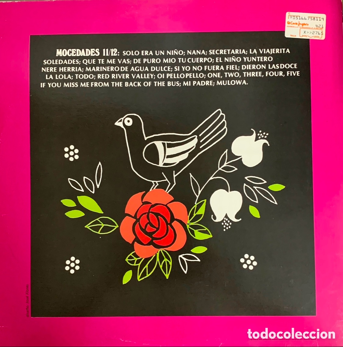 Discos de vinilo: Disco Vinilo 2LP. Mocedades. &ldquo;11/12&rdquo;. 1978. - Foto 2