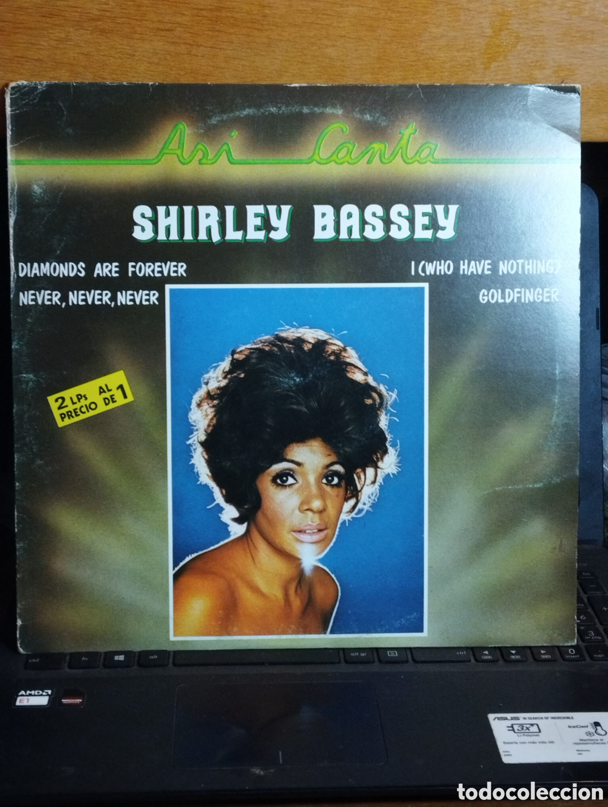 Discos de vinilo: SHIRLEY BASSEY , DOBLE LP - Foto 1