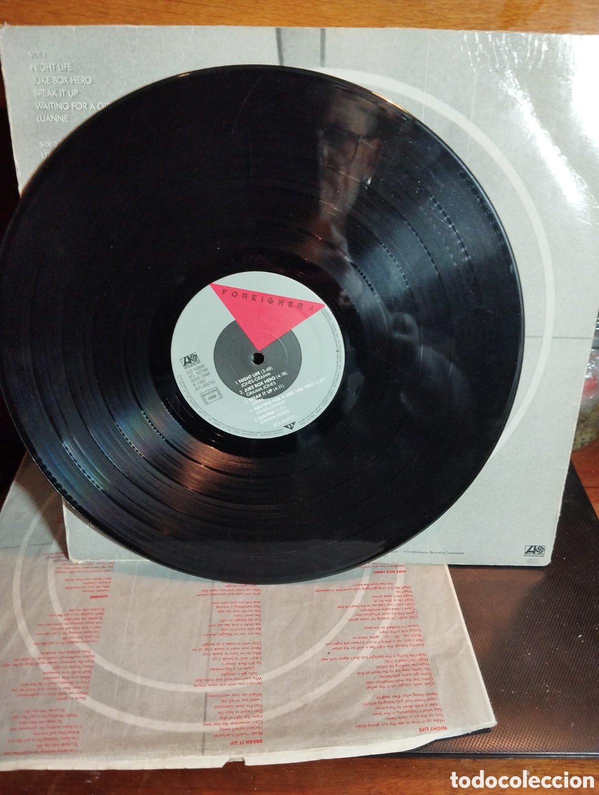 Discos de vinilo: FOREIGNER 4, EDICION GERMANY - Foto 3