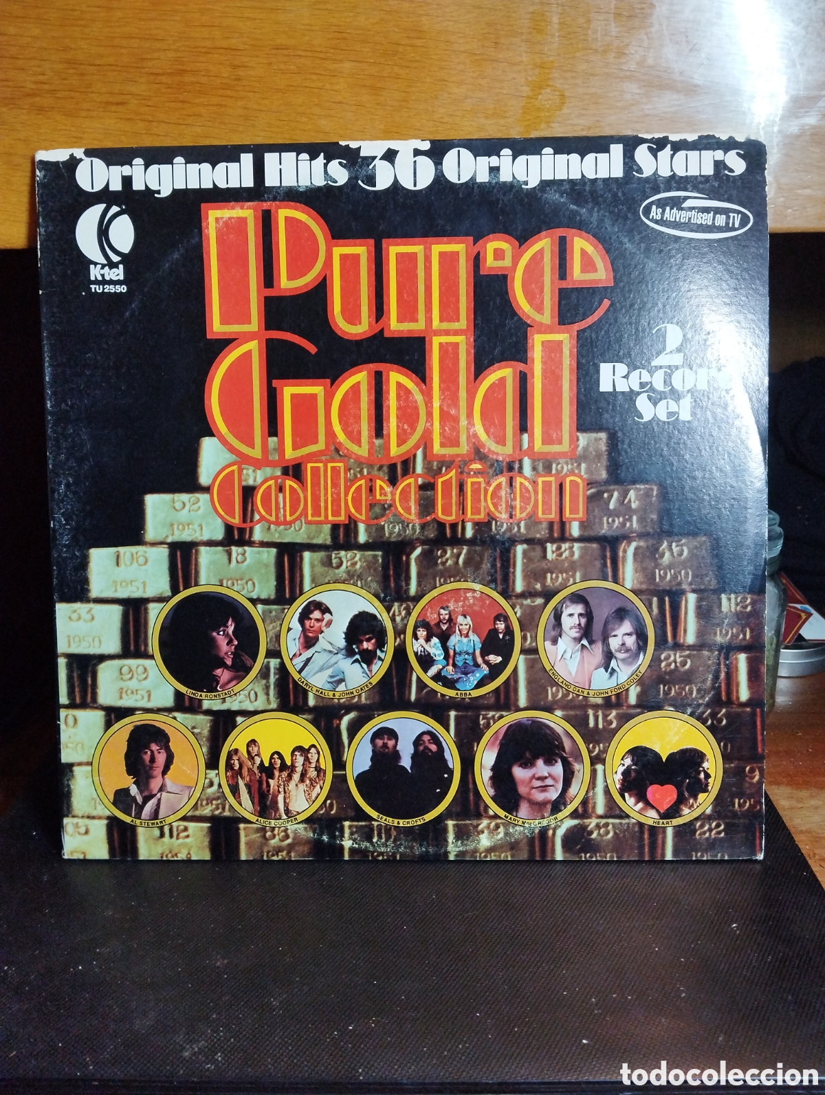 Discos de vinilo: PURE GOLD COLLECTION, DOBLE DISCO - Foto 1