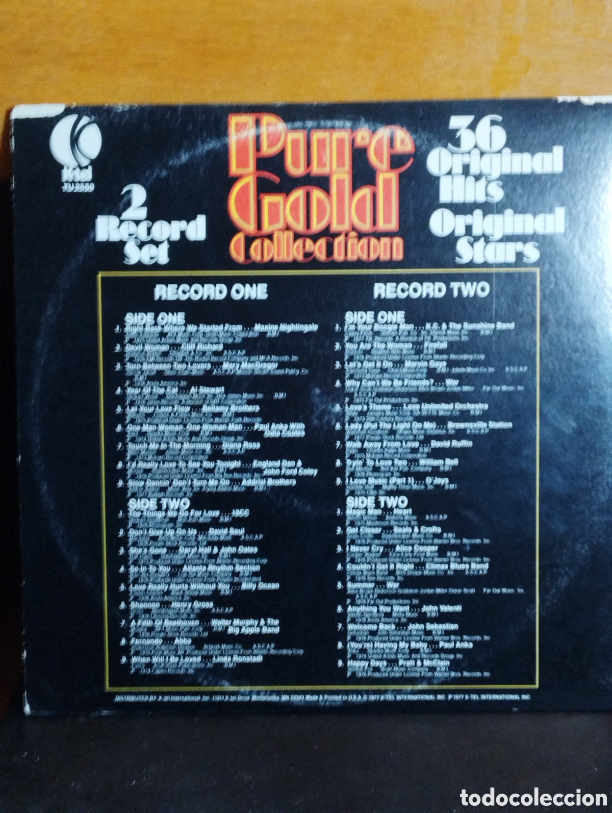 Discos de vinilo: PURE GOLD COLLECTION, DOBLE DISCO - Foto 2