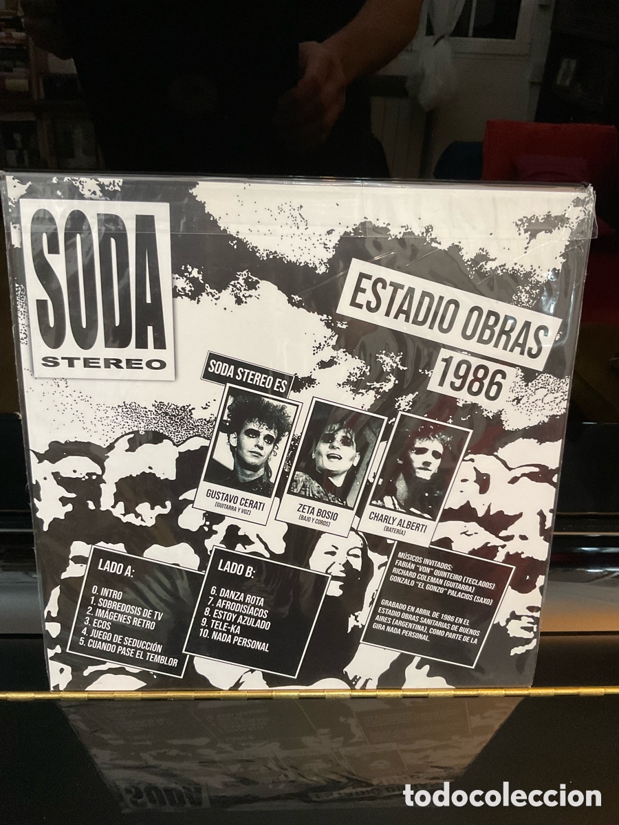 Discos de vinilo: SODA STEREO. Estadio Obras 1986. - Foto 2
