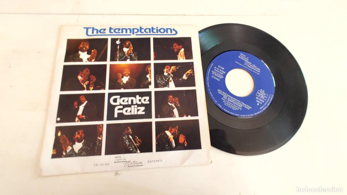 Discos de vinilo: THE TEMPTATIONS-SINGLE GENTE FELIZ - Foto 1