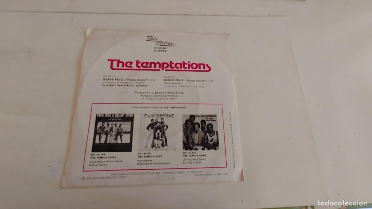 Discos de vinilo: THE TEMPTATIONS-SINGLE GENTE FELIZ - Foto 2