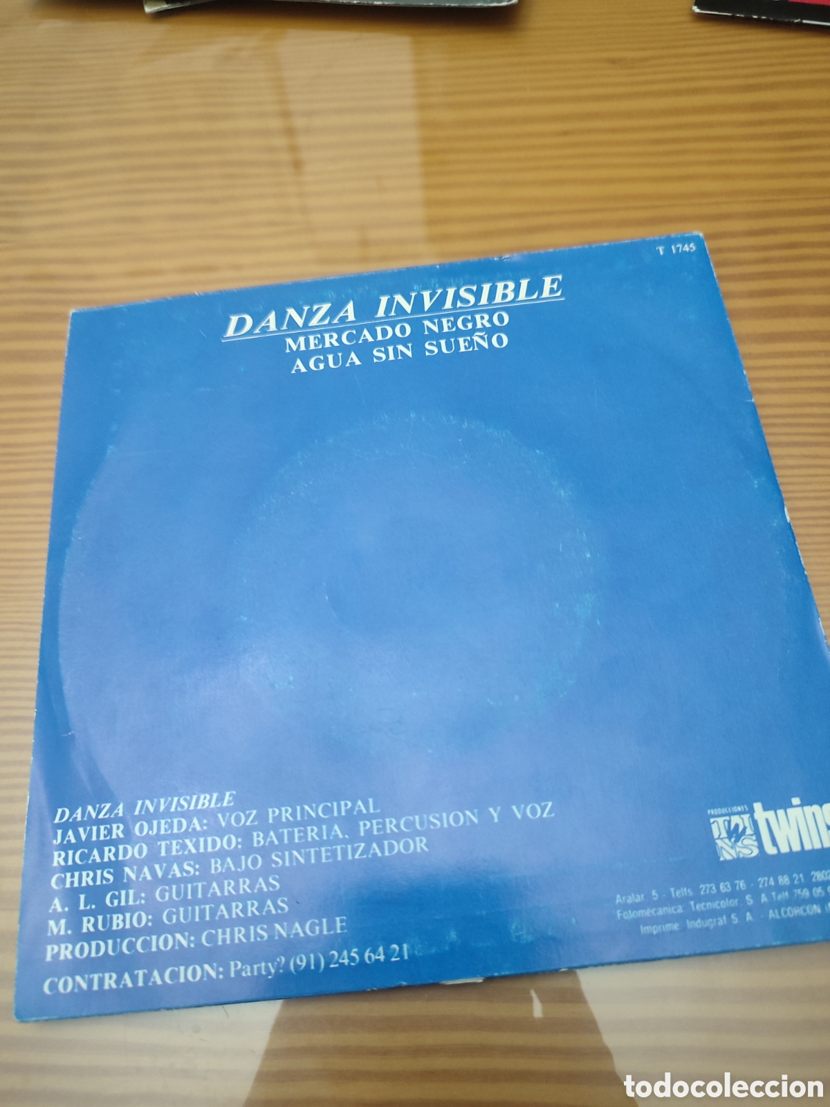 Discos de vinilo: Disco vinilo single de Danza Invisible &rdquo; Mercado Negro &rdquo; - Foto 2