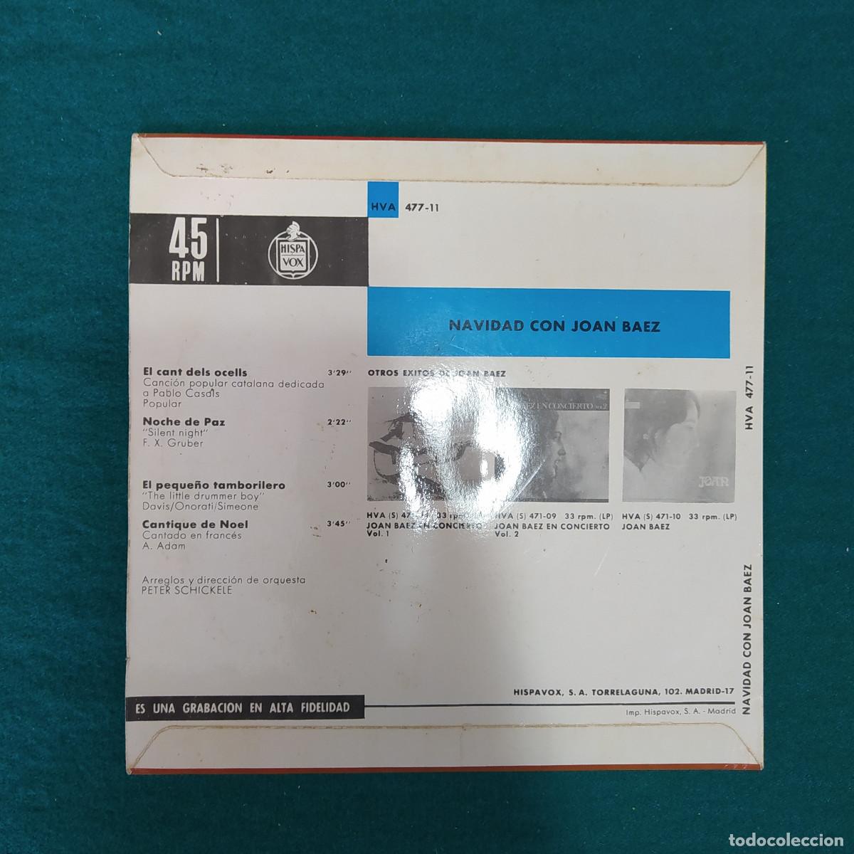 Discos de vinilo: Joan Baez &ndash; Navidad Con Joan Baez - Foto 2