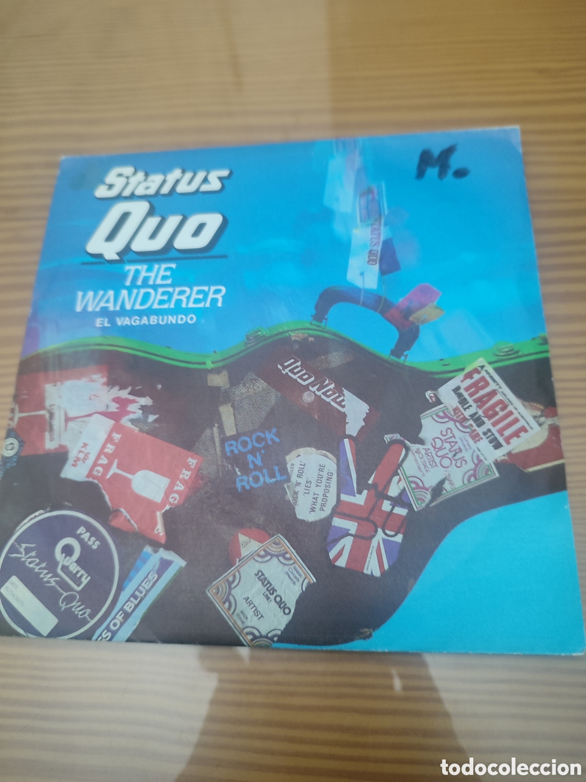 Discos de vinilo: Disco vinilo single de Status Quo &rdquo; The Wanderer &rdquo; - Foto 1