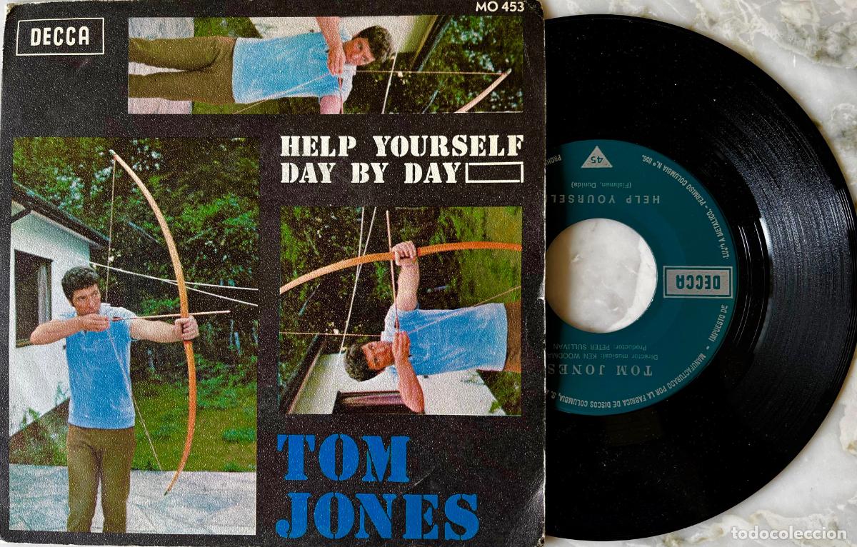 Discos de vinilo: TOM JONES. HELP YOURSELF. SINGLE ORIGINAL ESPA&Ntilde;A 1968 - Foto 1