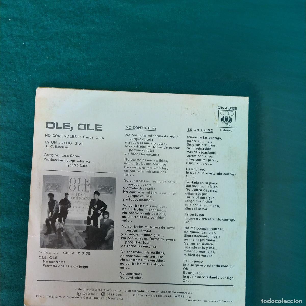 Discos de vinilo: Ole Ole &ndash; No Controles - Foto 2