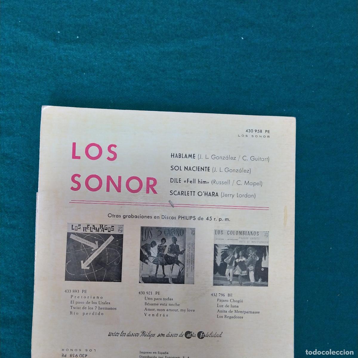 Discos de vinilo: Los Sonor &lrm;&ndash; Hablame - Foto 2