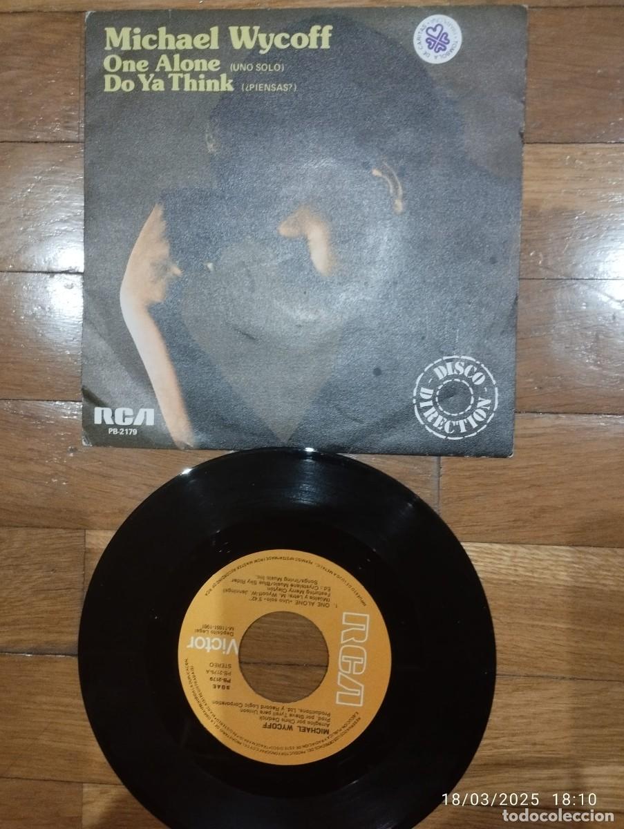 Discos de vinilo: SINGLE - MICHAEL WYCOFF - ONE ALONE - 1981 - Foto 1