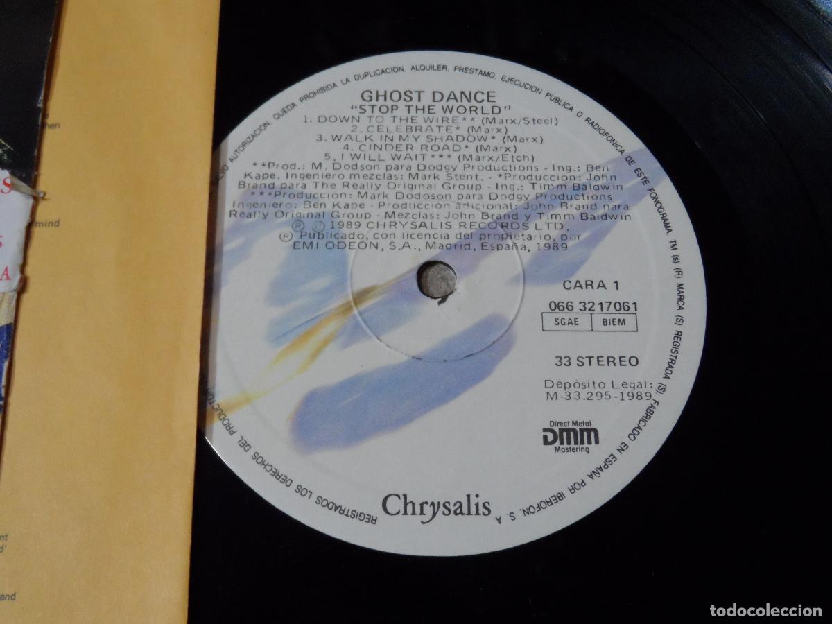 Discos de vinilo: Ghost Dance - Stop The World (SPAIN 1989) - Foto 3